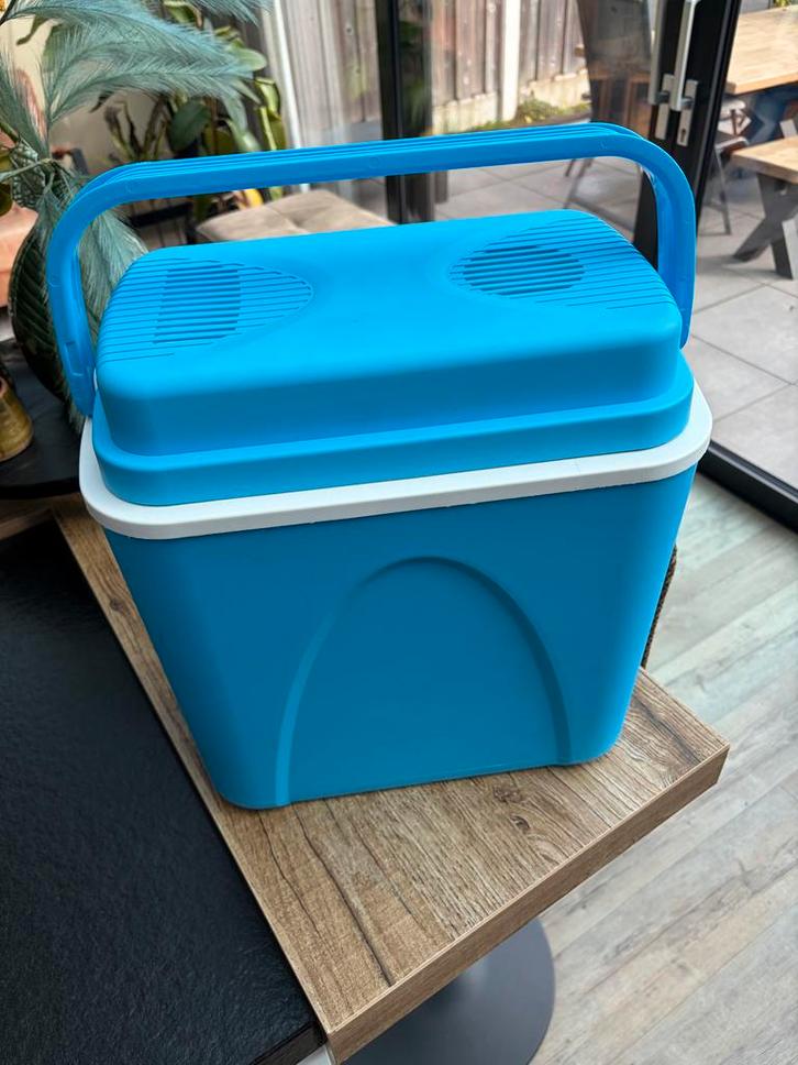 Elektrische Koelbox - Blauw, Caravans en Kamperen, Koelboxen, Zo goed als nieuw, Koelbox, Elektrisch, Ophalen of Verzenden