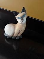 Teakhouten Siamese kat, Ophalen, Zo goed als nieuw, Dier