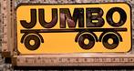 Vintage spiegel sticker Jumbo trailer oplegger merk logo, Ophalen of Verzenden, Zo goed als nieuw