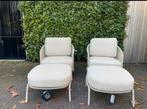 4 Seasons Outdoor Puccini Bistro loungeset + voetenbank, Tuin en Terras, Tuinsets en Loungesets, Ophalen, Zo goed als nieuw, Stoel