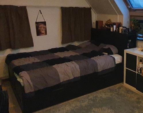 Tweepersoons Ikea Brimnes bedframe (160x200), Huis en Inrichting, Slaapkamer | Bedden, Gebruikt, Tweepersoons, 160 cm, 200 cm