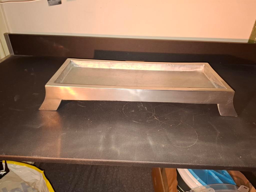 Stijlvolle rechthoekige schaal, Huis en Inrichting, Woonaccessoires | Schalen en Manden, Ophalen, Overige materialen, Gebruikt
