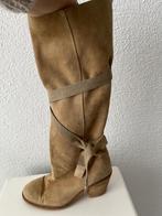 Humanoid suede afzak laars met lint Camel, Hoge laarzen, Humanoid, Bruin, Verzenden