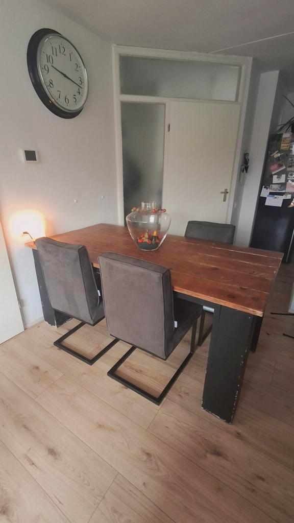 Eettafel zonder stoelen - Opknapper, Huis en Inrichting, Tafels | Eettafels, Gebruikt, 50 tot 100 cm, Rechthoekig, Ophalen