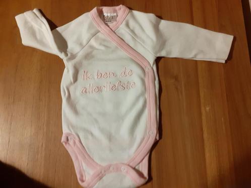 7 X Rompers met Tekst + Mutsjes + Slofjes Mt 50-56, Kinderen en Baby's, Babykleding | Maat 56, Zo goed als nieuw, Jongetje of Meisje