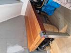 Eettafel teak, design italy, Huis en Inrichting, Ophalen, Teakhout, 50 tot 100 cm, Zo goed als nieuw