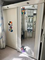 Spiegelkast schuifdeuren, Huis en Inrichting, Kasten | Kledingkasten, Ophalen, Gebruikt, 50 tot 75 cm, 200 cm of meer
