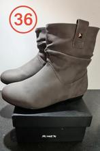 Jumex Soft Gray Enkellaarsjes – Maat 36, Lage of Enkellaarzen, Nieuw, Ophalen of Verzenden, Grijs