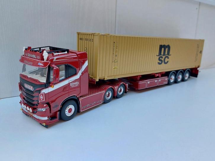 Tekno Iveco Weeda Transport 1/50, Hobby en Vrije tijd, Modelauto's | 1:50, Zo goed als nieuw, Bus of Vrachtwagen, Tekno, Ophalen of Verzenden