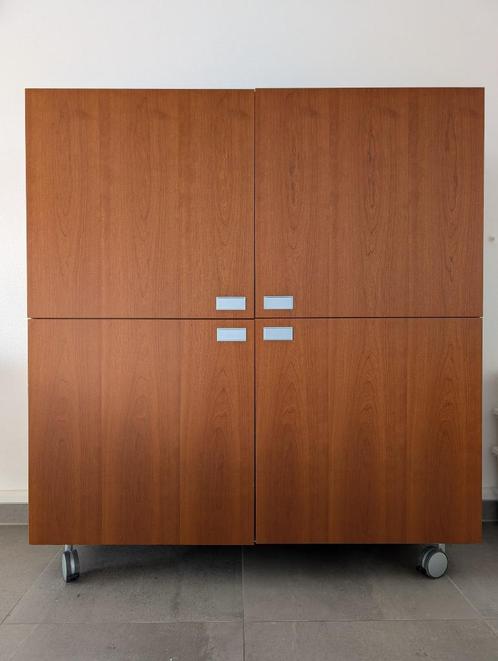 Mooie designkast op wielen (Verardo Kronos) - kersenfineer, Huis en Inrichting, Kasten | Overige, Gebruikt, Ophalen