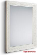 Spiegel oud wit 55x70cm, Minder dan 50 cm, Ophalen of Verzenden, Zo goed als nieuw, Minder dan 100 cm