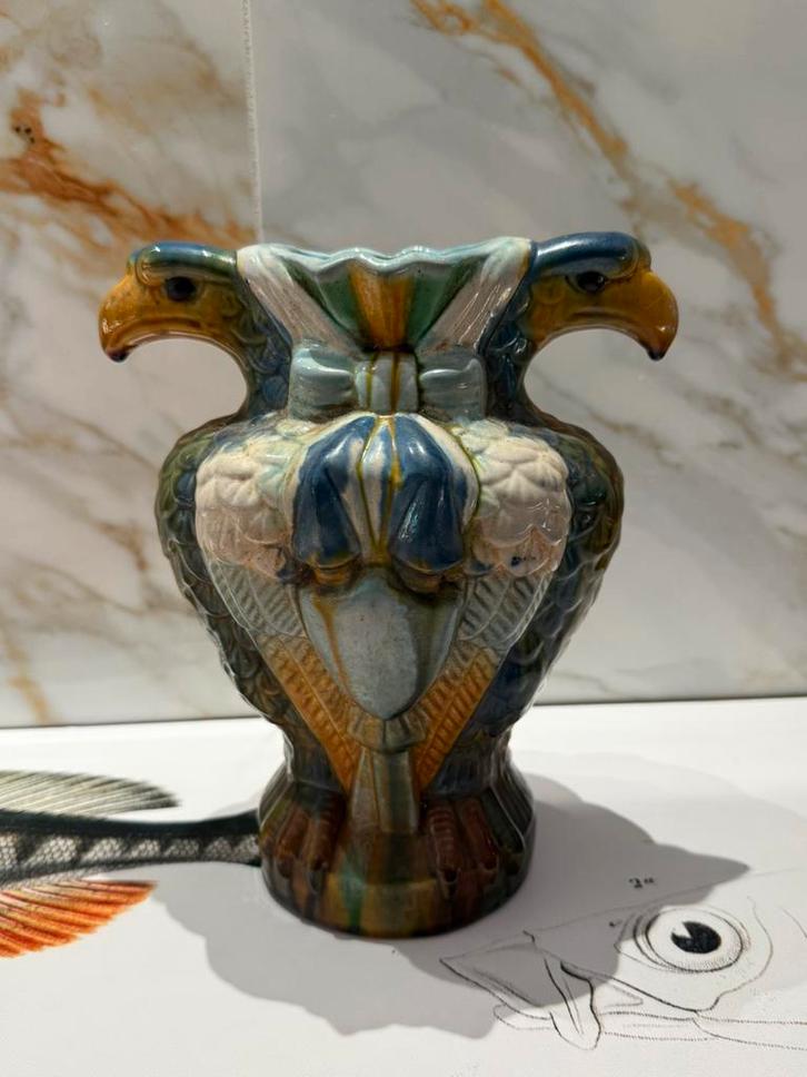 Twee koppige adelaar oude vaas, Antiek en Kunst, Antiek | Vazen, Ophalen of Verzenden