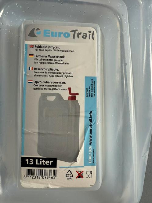Opvouwbare jerrycan 13 ltr 1 week gebruikt., Caravans en Kamperen, Kampeeraccessoires, Zo goed als nieuw, Ophalen of Verzenden