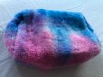 Mooie grote tie dye fluffy pluche super zacht etui toilettas, Verzenden, Nieuw, Roze, Jongen of Meisje