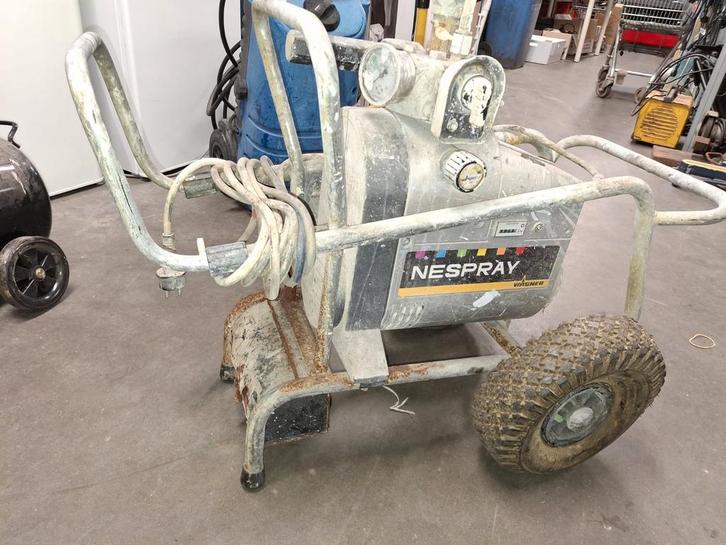 Wagner Nespra Verfspuit Compressor, Doe-het-zelf en Verbouw, Schildersmaterialen, Gebruikt, Verfspuit of Verfpomp, Ophalen of Verzenden