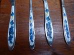 22-delig bestek met blauw, Antiek en Kunst, Antiek | Bestek, Ophalen of Verzenden