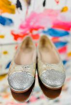 Dior gouden ballerina schoenen meisje maat 33 origineel, Kinderen en Baby's, Schoenen, Dior, Meisje, Gebruikt