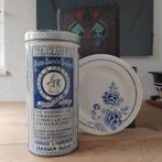 Verkade's zaansche beschuit, blauw wit beschuitblik, Ophalen of Verzenden, Gebruikt, Beschuit, Verkade