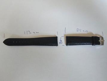 Originele zwart leren Omega horlogeband beschikbaar voor biedingen
