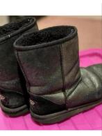 Ugg snowboots laarzen maat 38 zwart zilver glitter, UGG, Ophalen of Verzenden, Snowboots