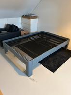Auping Auronde Cool Grey, Huis en Inrichting, Slaapkamer | Bedden, Ophalen, Tweepersoons, 140 cm, Zo goed als nieuw