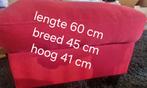 Hocker rood, Huis en Inrichting, Ophalen, Hout, Minder dan 50 cm, 50 tot 75 cm