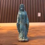 Maria Beeld - Blauw Keramiek, Antiek en Kunst, Antiek | Religie, Ophalen