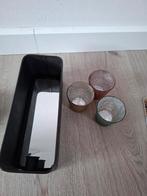Waxinelichtjeshouder en wandkaars, Ophalen of Verzenden, Zo goed als nieuw, Overige materialen, Minder dan 25 cm