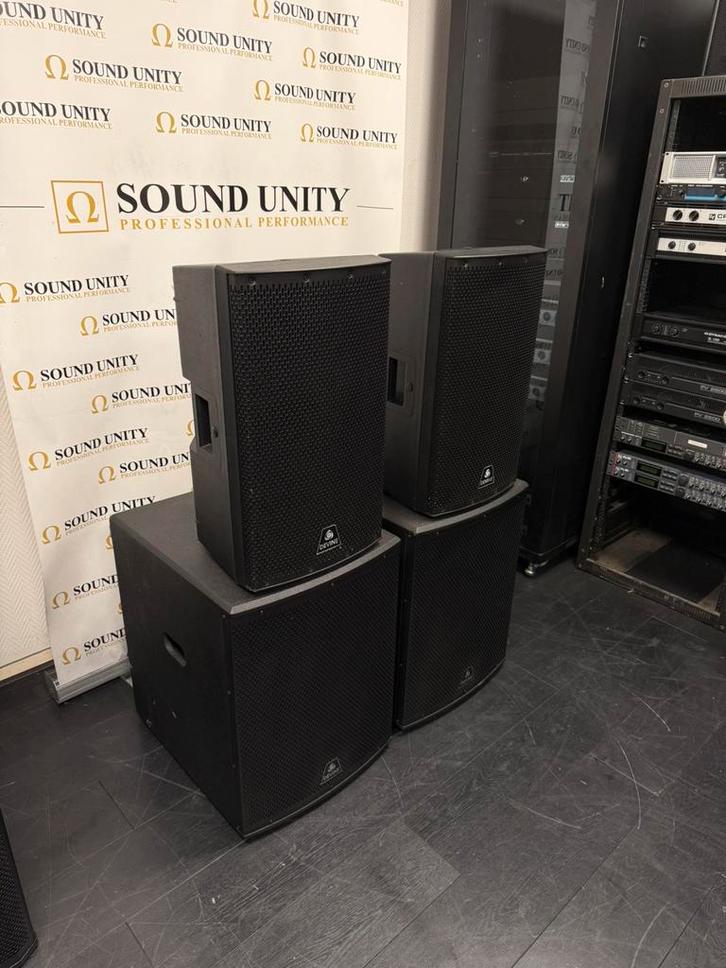 Devine ONYX 12A / ONYX 15SA actieve geluidsset, Audio, Tv en Foto, Luidsprekers, Zo goed als nieuw, Front, Rear of Stereo speakers