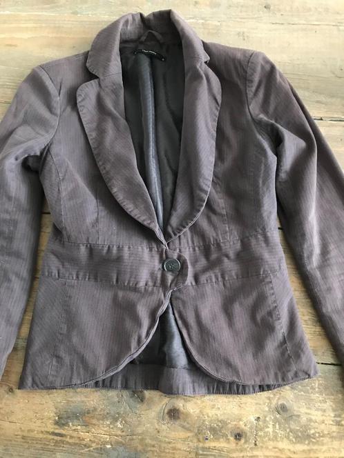 Jasje (Vero Moda), Kleding | Dames, Jasjes, Kostuums en Pakken, Gedragen, Jasje, Maat 36 (S), Grijs, Ophalen of Verzenden