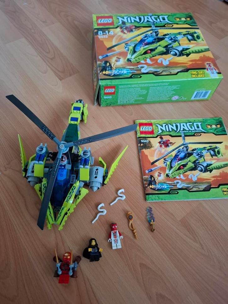 Lego Ninjago - 9443 - Rattlecopter (Compleet), Kinderen en Baby's, Speelgoed | Duplo en Lego, Gebruikt, Lego, Complete set, Ophalen of Verzenden