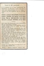 Oorlog WO II  Borgharen  Vier Parochianen, Verzenden, Bidprentje