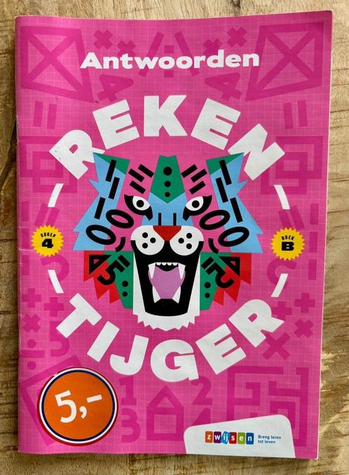 Rekentijger Antwoordenboek Groep 4 Boek B, Boeken, Schoolboeken, Zo goed als nieuw, Overige vakken, Overige niveaus, Verzenden
