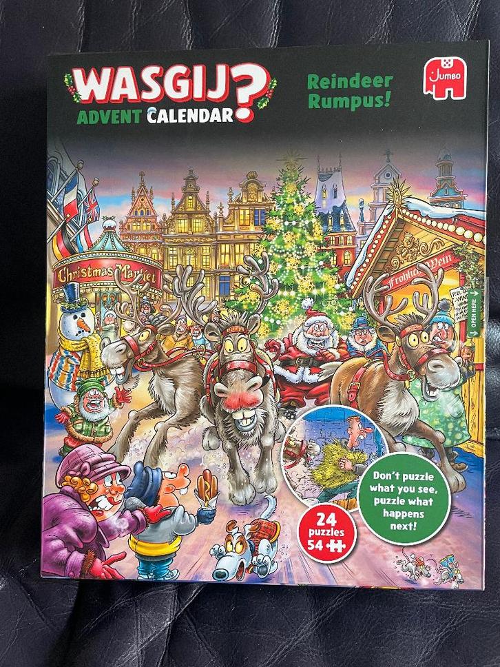 Wasgij adventskalender 2025, Hobby en Vrije tijd, Denksport en Puzzels, Nieuw, Legpuzzel, 500 t/m 1500 stukjes, Ophalen of Verzenden