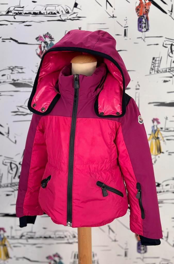 Moncler meisjes roze skijas ski jas maat 6 (890 euro), Kinderen en Baby's, Kinderkleding | Maat 116, Zo goed als nieuw, Meisje