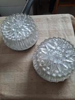 Plafondlicht vintage - glas - 2 stuks., Ophalen