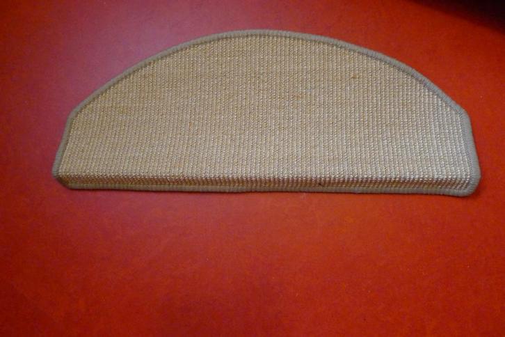 NIEUW Trapmat sisal tweed 25x65 cm Set 15 stuks NIEUW, Huis en Inrichting, Stoffering | Vloerbedekking, Nieuw, Tapijt, Beige, minder dan 10 m²