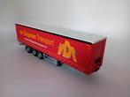 WSI SCHUIFZEIL TRAILER - DINGENEN TRANSPORT, Hobby en Vrije tijd, Modelauto's | 1:50, Wsi, -, -, Nieuw