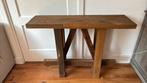 Sidetable bijzettafel stoer sober landelijk hout, Huis en Inrichting, Tafels | Sidetables, Ophalen, Gebruikt, 25 tot 50 cm, Rechthoekig