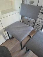 Grijze Eetkamerstoelen, Huis en Inrichting, Stoelen, Ophalen, Gebruikt, Metaal, Vier