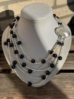 Parel ketting 6 rijen met Parelmoer slot, Ophalen of Verzenden, Nieuw