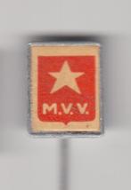 Voetbal MVV logo Maastricht speldje, Gebruikt, Niet vindbaar, Niet vindbaar, Speldje of Pin