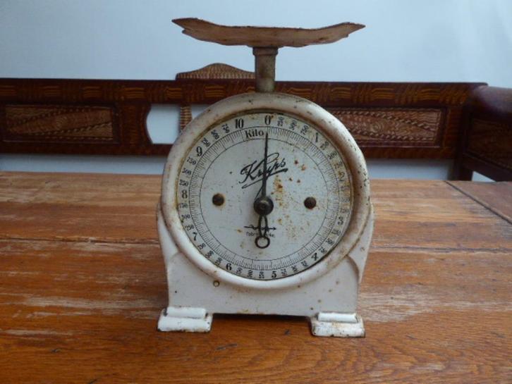 Antieke weegschaal Krups, Antiek en Kunst, Antiek | Keukenbenodigdheden, Ophalen of Verzenden