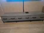 Grijze Eettafel en tv kast, Huis en Inrichting, Kasten | Dressoirs, Ophalen, Gebruikt, 25 tot 50 cm, 100 tot 150 cm