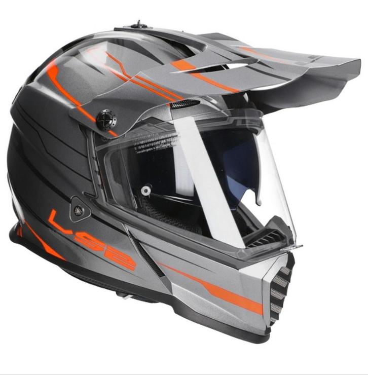 Zeer nette motor/brommer helm maat M - LS2 MX436 Pioneer Evo, Motoren, Kleding | Motorhelmen, Dames, Heren, Integraalhelm, M, Overige merken