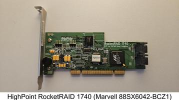 Vintage PCI HighPoint SATA RAID kaart beschikbaar voor biedingen