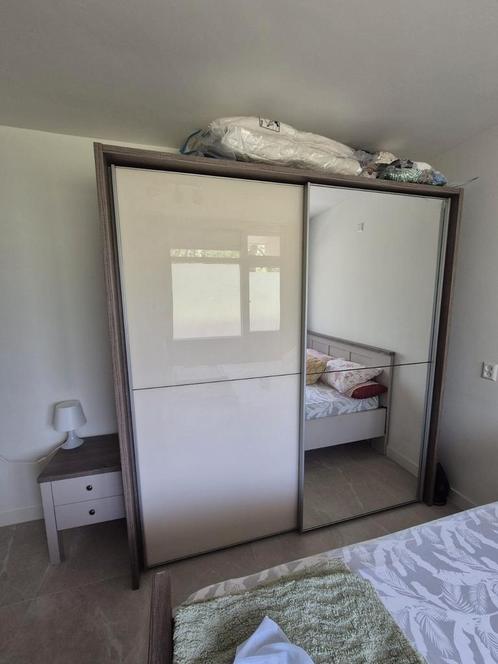 TotaalBed kledingkast "Porto" schuifdeuren + spiegel, Huis en Inrichting, Kasten | Kledingkasten, Gebruikt, 200 cm of meer, 200 cm of meer
