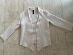 Marccain: leuk off-white vest/jasje maat S, Verzenden, Wit, Zo goed als nieuw, Maat 36 (S)