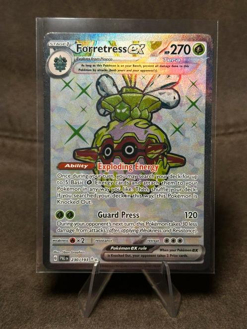 Forretress Ex #230 230/193 (Pokemon Paldea Evolved), Hobby en Vrije tijd, Verzamelkaartspellen | Pokémon, Zo goed als nieuw, Ophalen of Verzenden