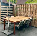 Nette tuintafel van massief teakhout, Tuin en Terras, Ophalen, Zo goed als nieuw, Rechthoekig, Teakhout